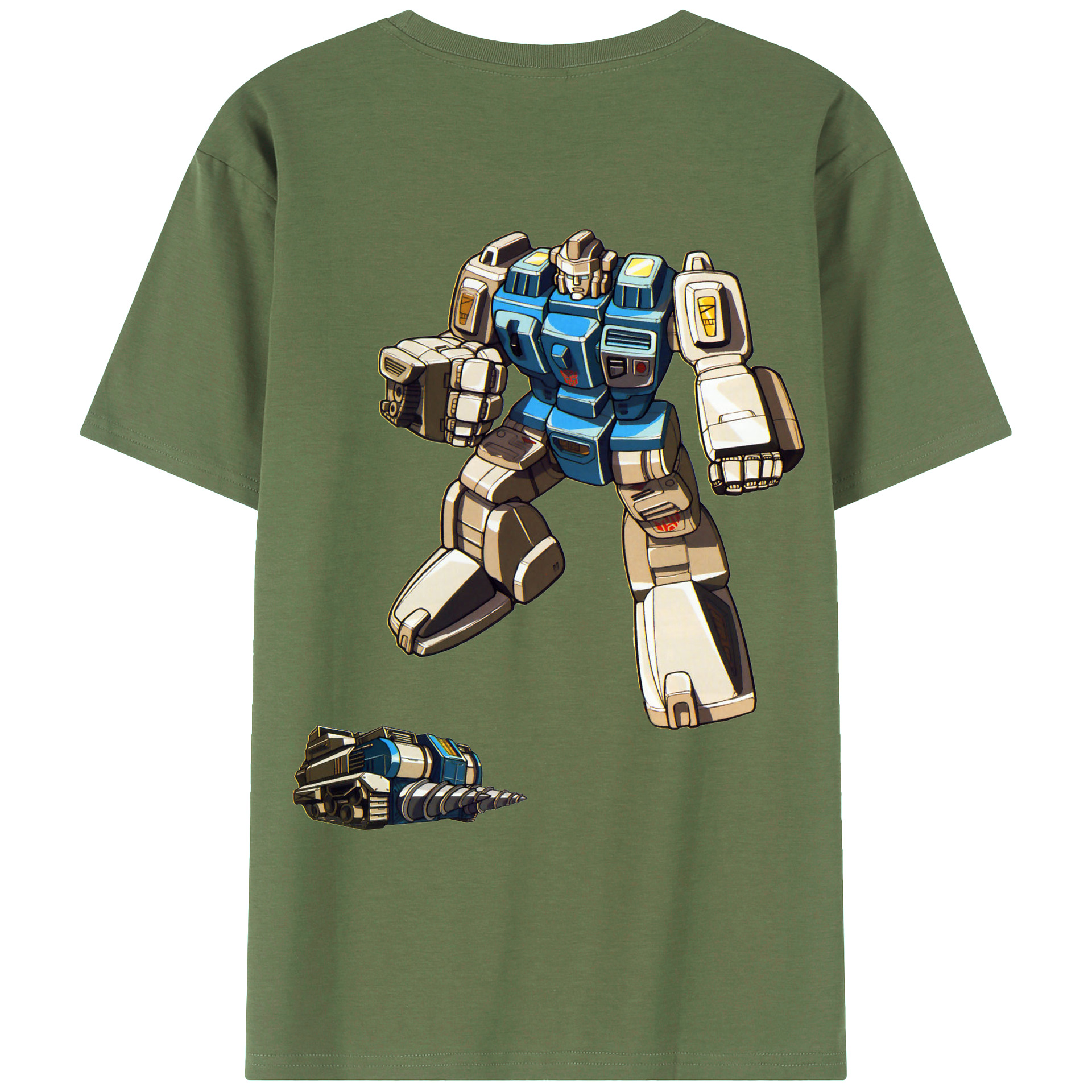  綿100％ メンズ半袖Tシャツ（バックプリント） 通気性